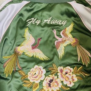 Graphic Varsity Style Jacket